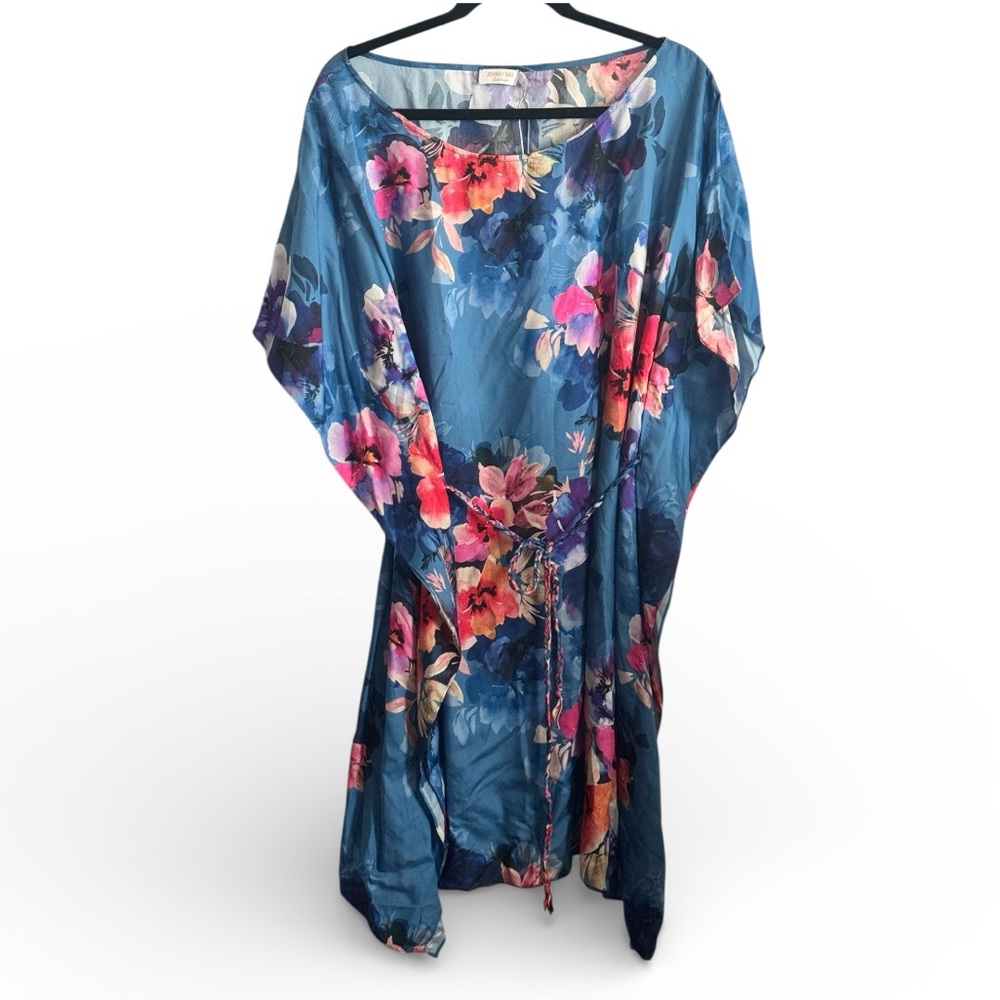 Johnny Was Blue Floral‎ Dress - Picture 2 of 5